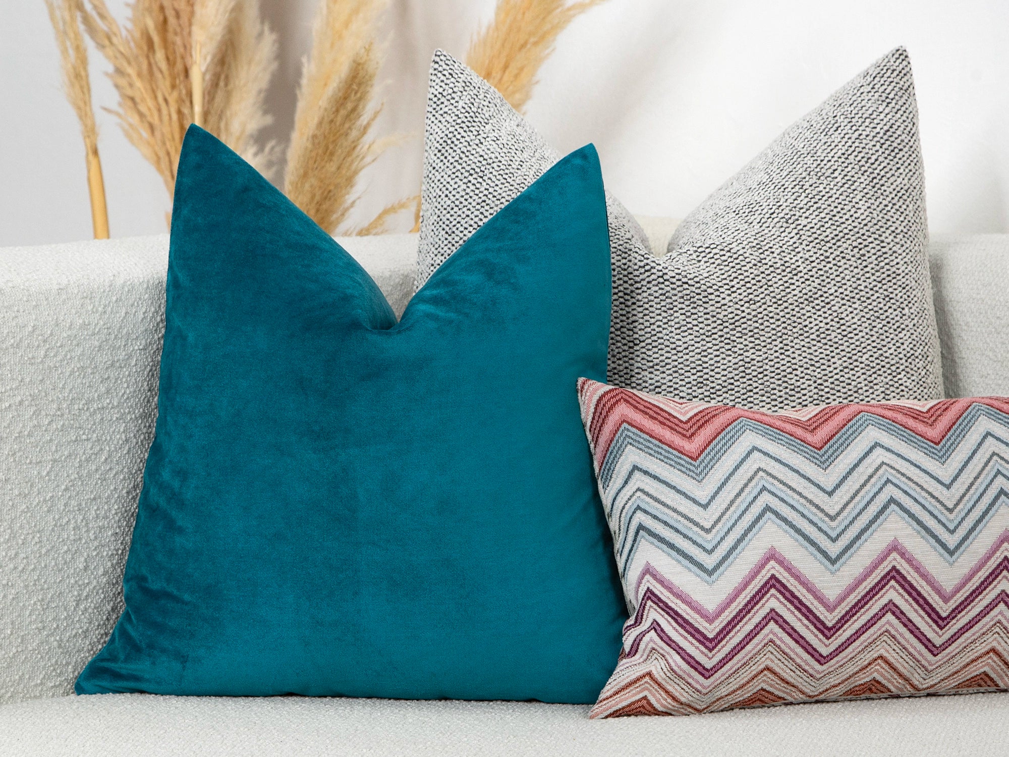 Turquoise Velvet Pillow Cover