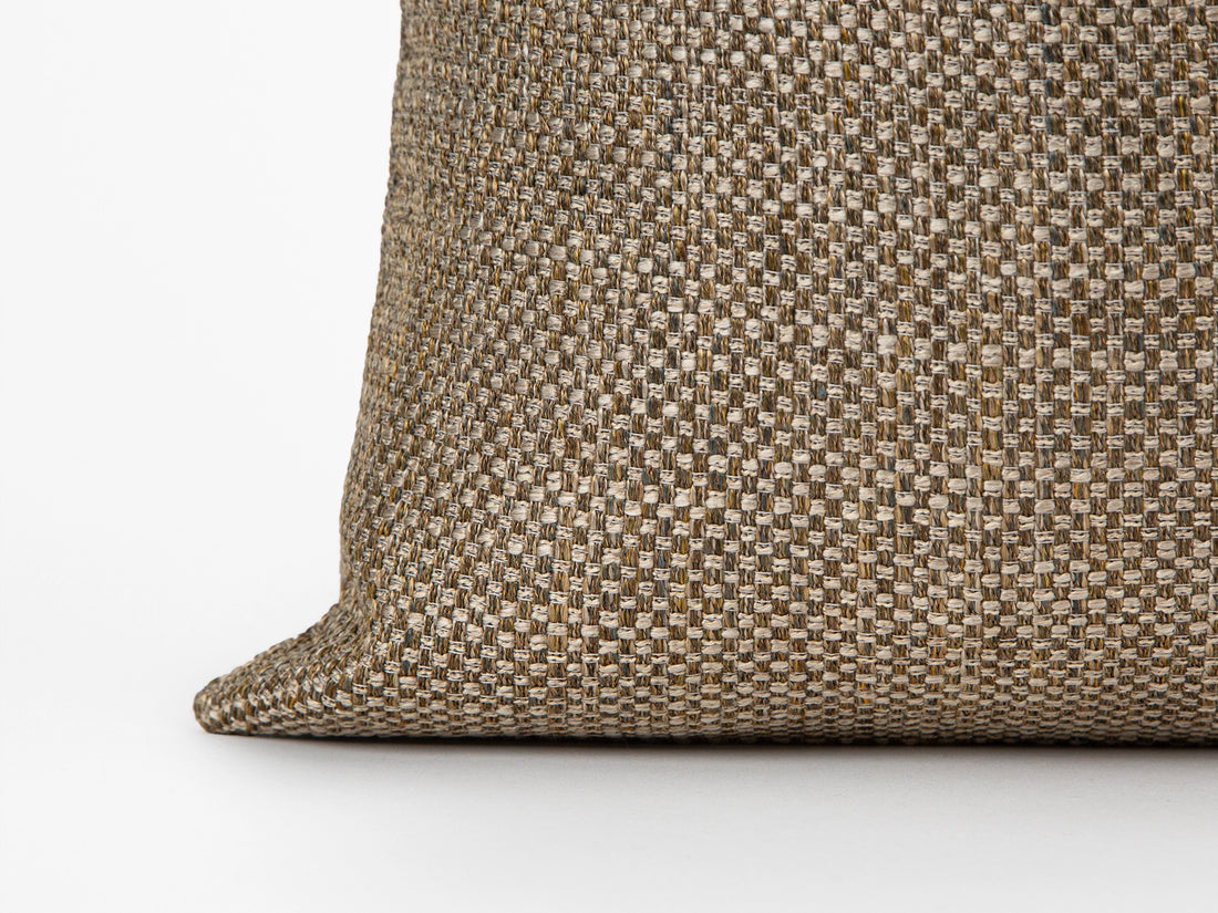 Warm Beige Woven Pillow Cover