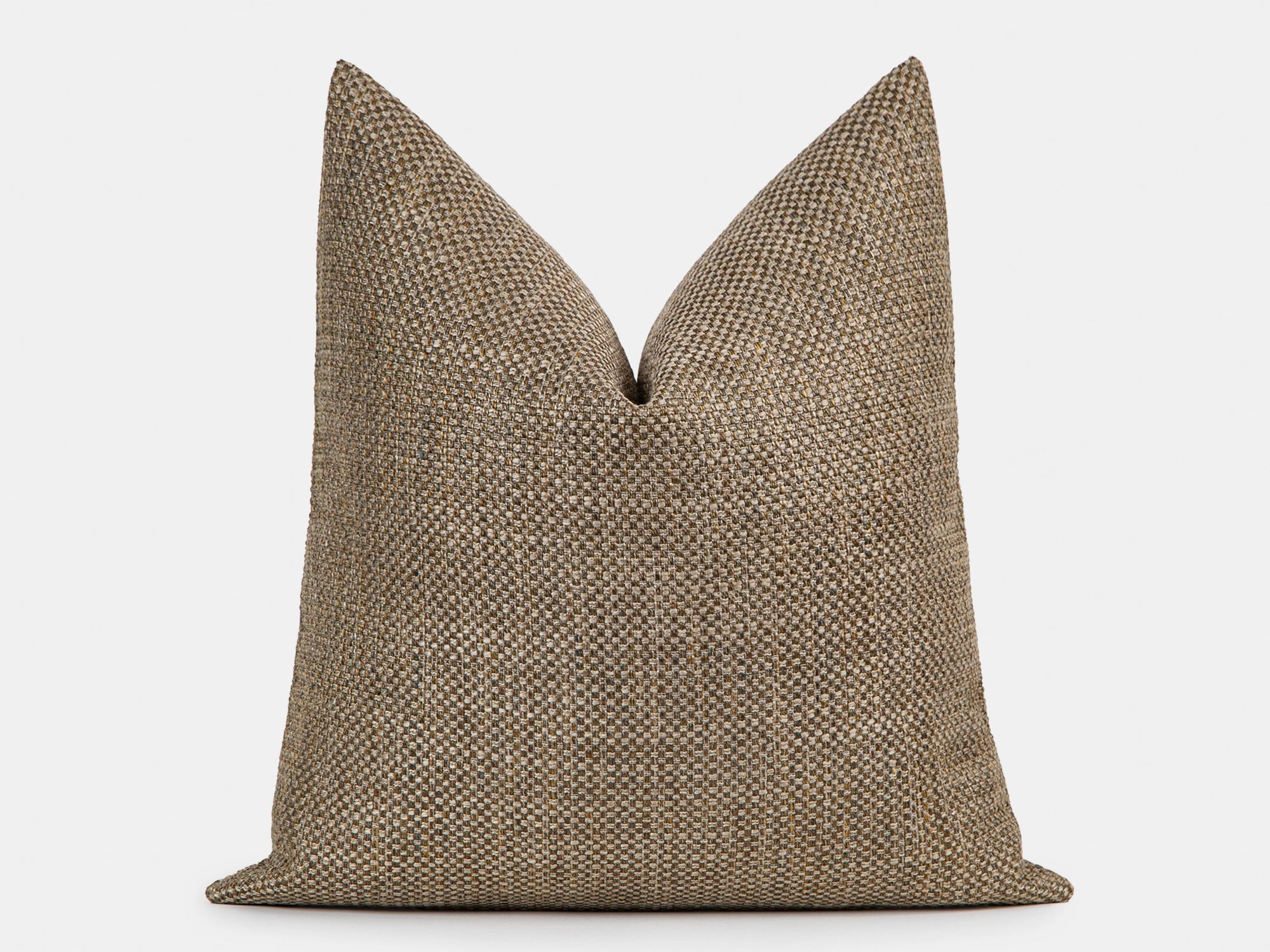 Warm Beige Woven Pillow Cover
