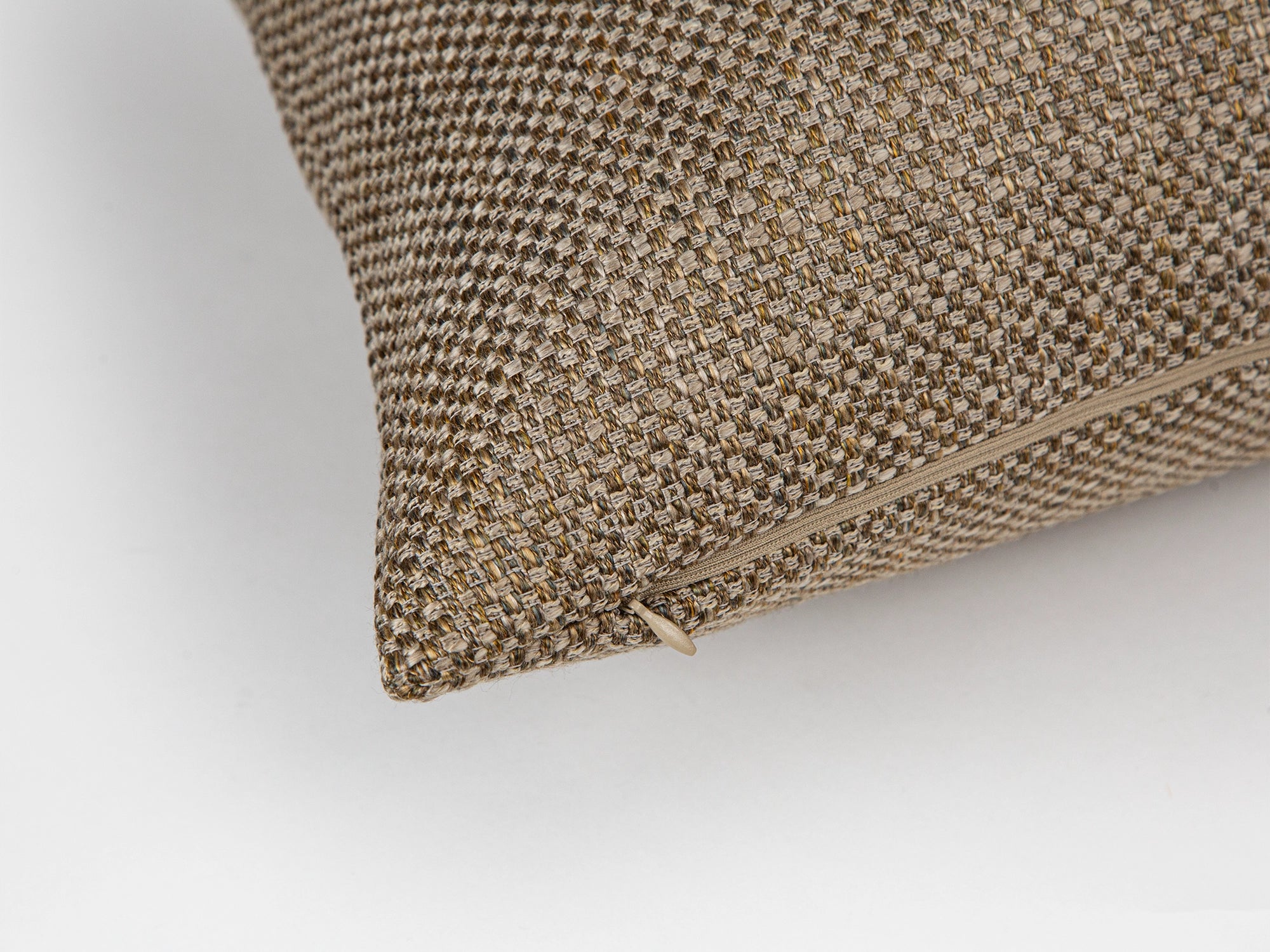 Warm Beige Woven Pillow Cover
