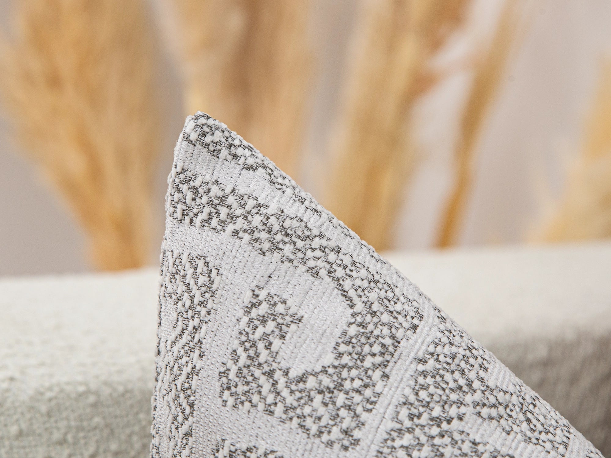 Warm Gray Maze Pillow Cover - Tessera Collection