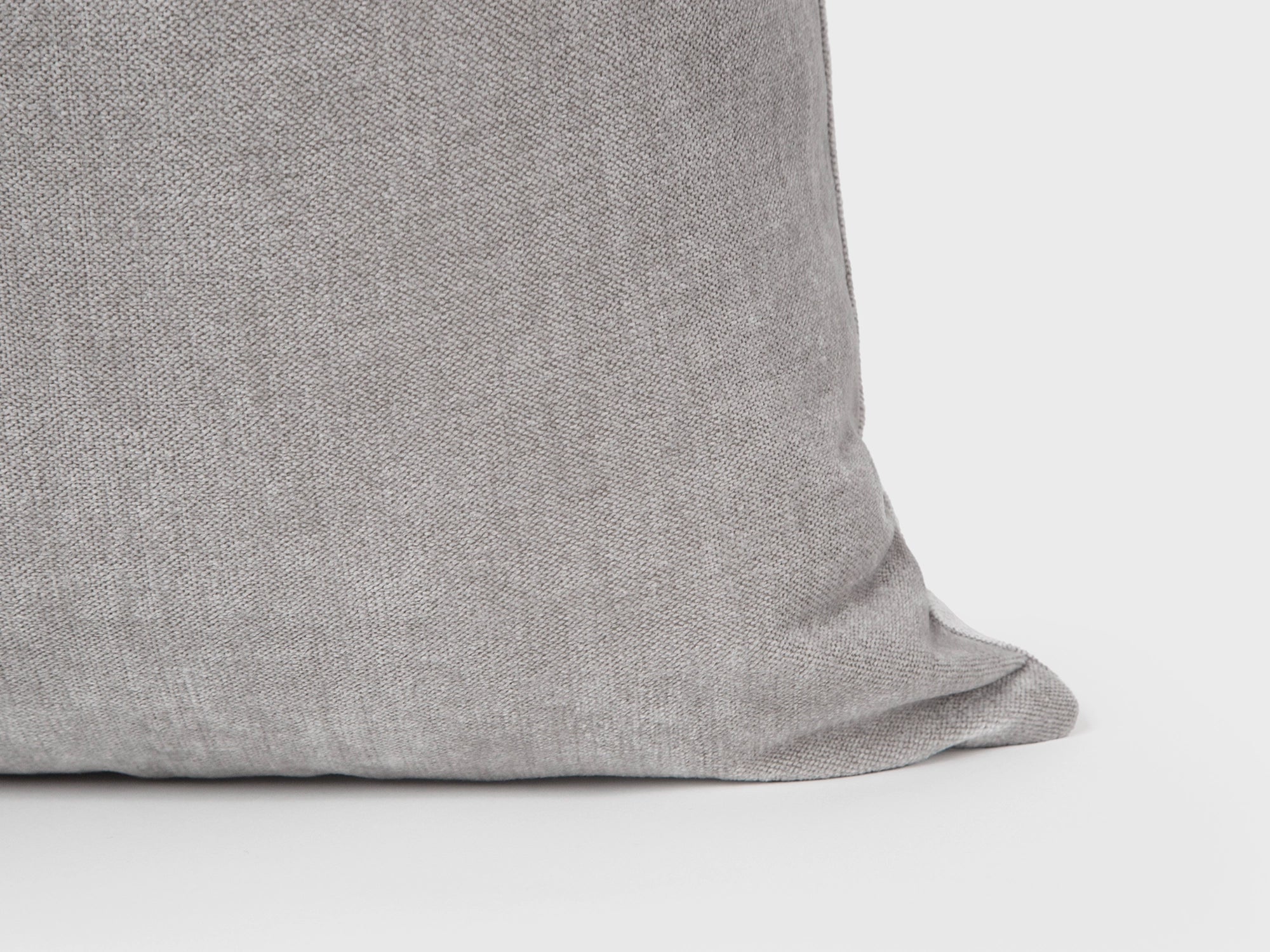 Warm Silver Woven Pillow Cover - Lustre