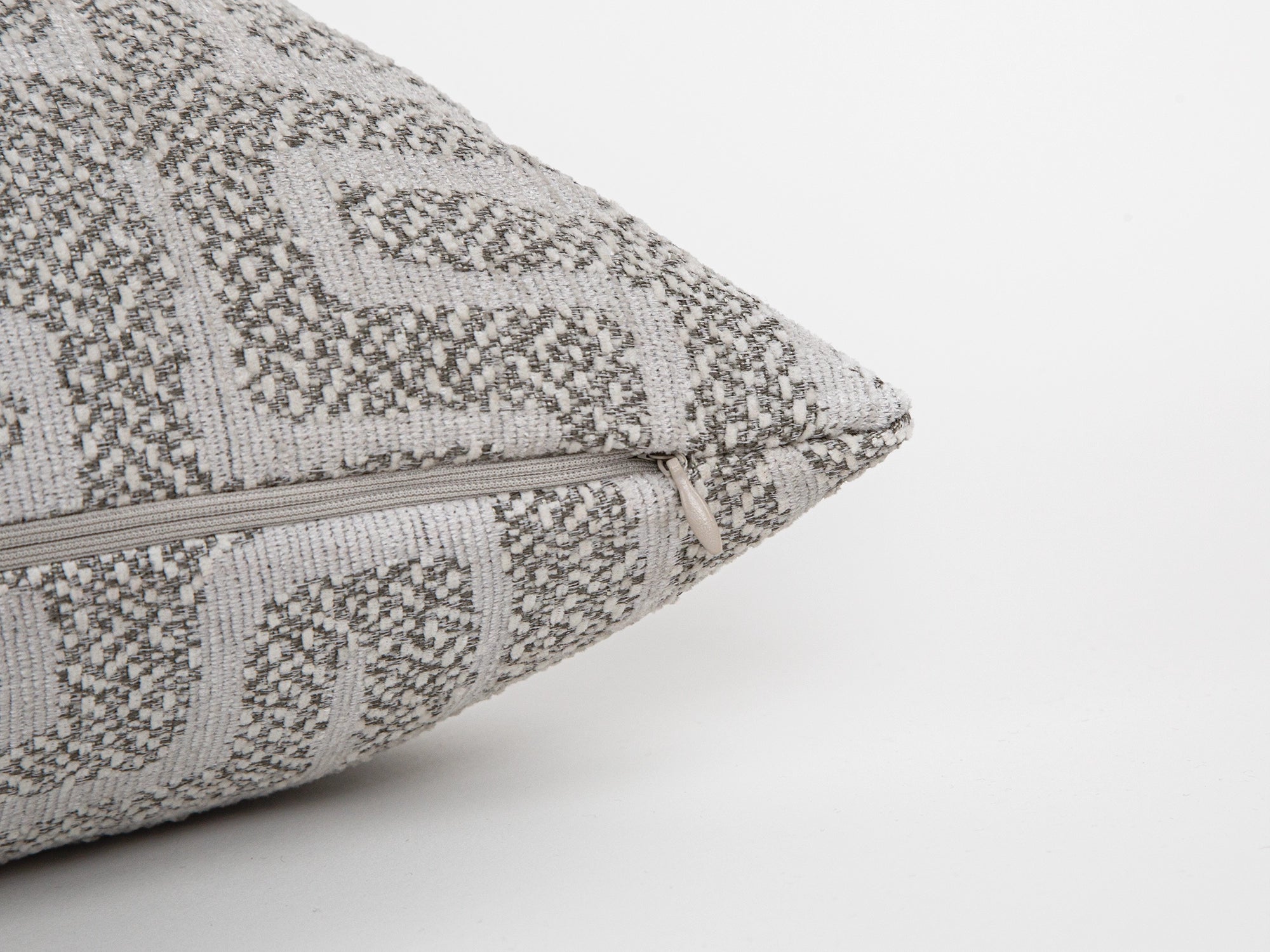 Warm Gray Maze Pillow Cover - Tessera Collection