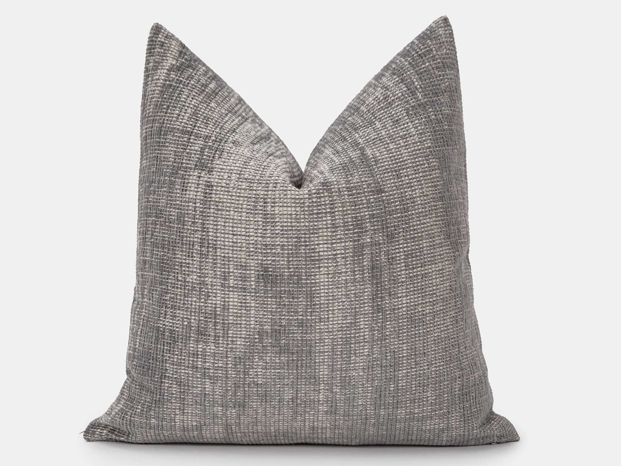 Warm Gray Woven Throw Pillow Cover