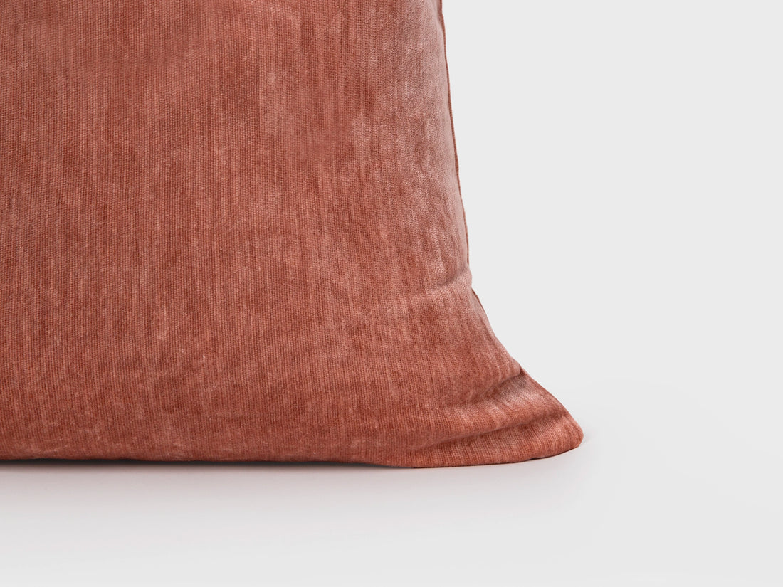 Warm Rose Woven Pillow Cover - Lustre