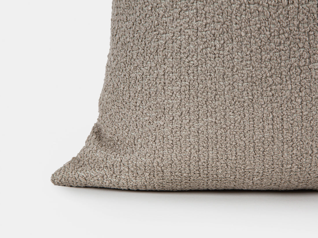 Warm Taupe Textured Pillow Cover