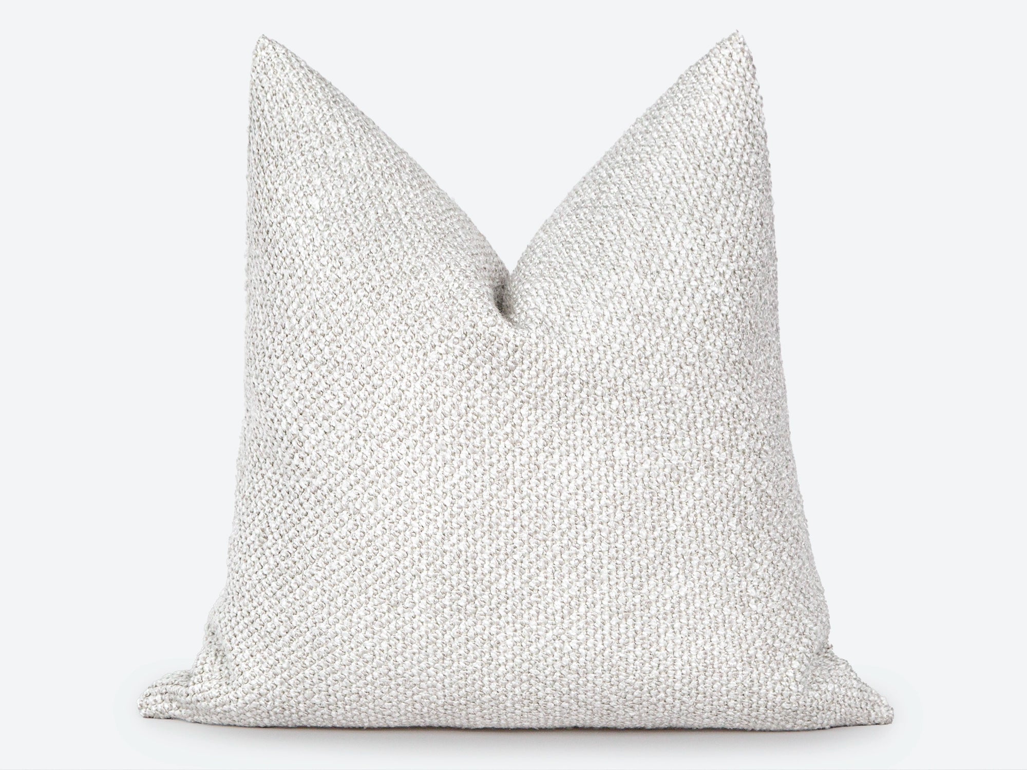 Off White Boucle Pillow Cover