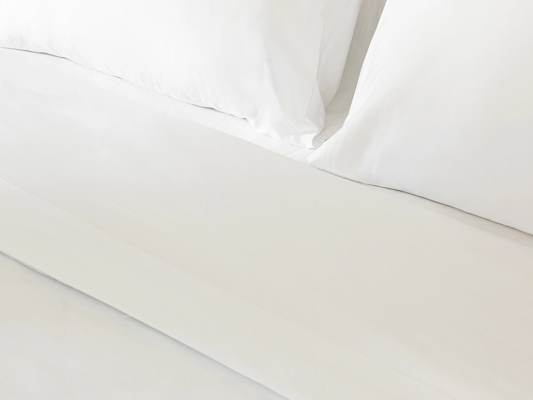 Perfect White 400 TC Sateen Sheet Set