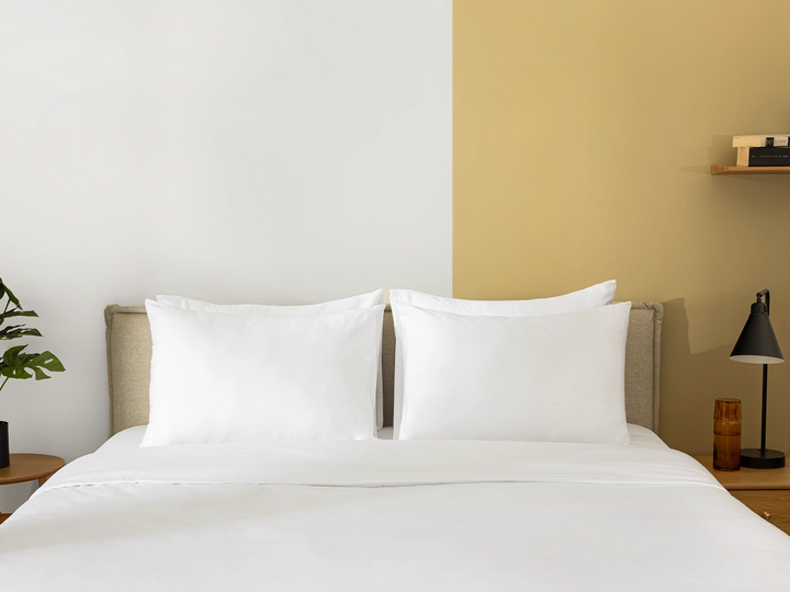 Perfect White 400 TC Sateen Full Bedding Set