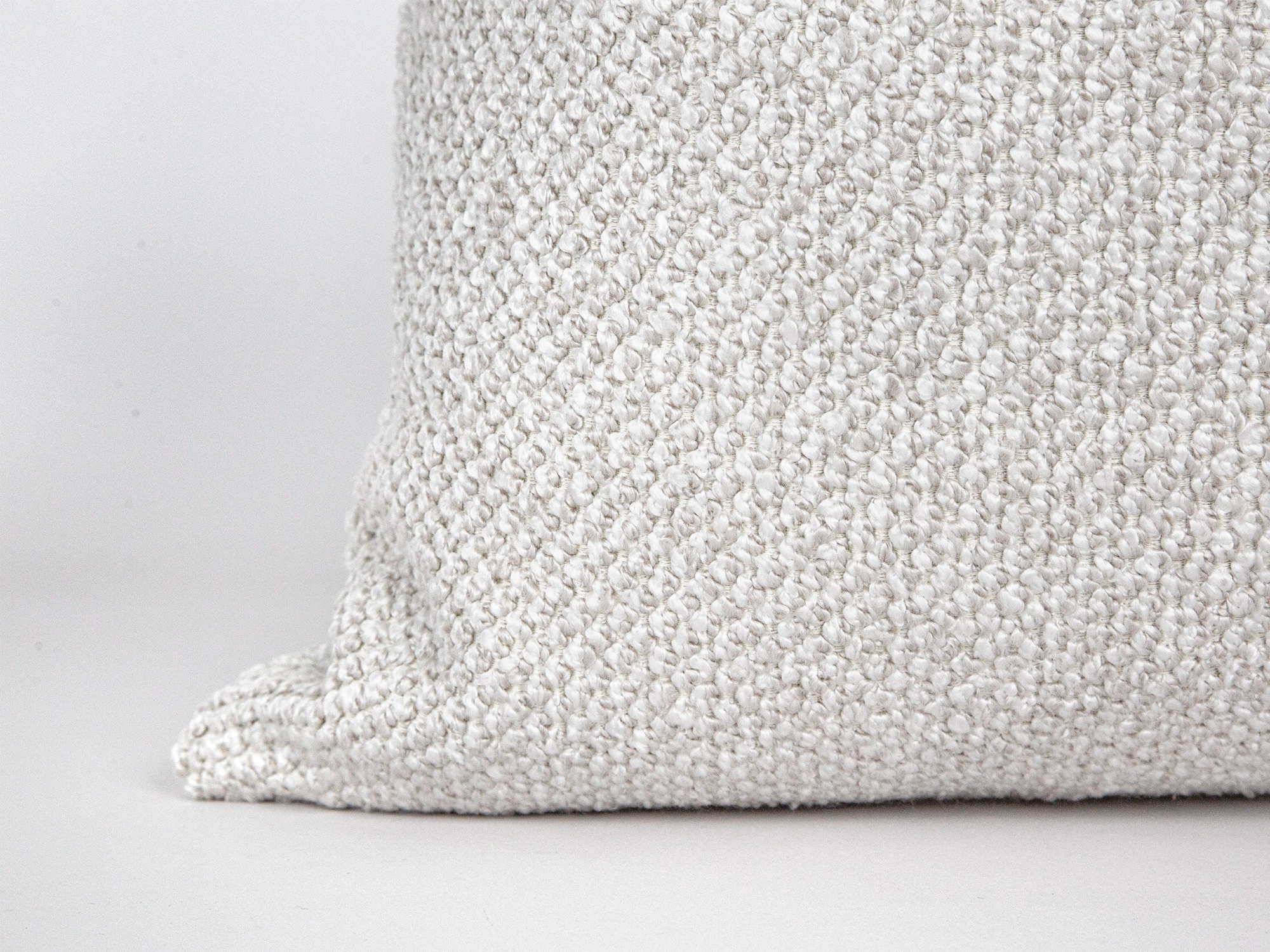 Off White Boucle Pillow Cover