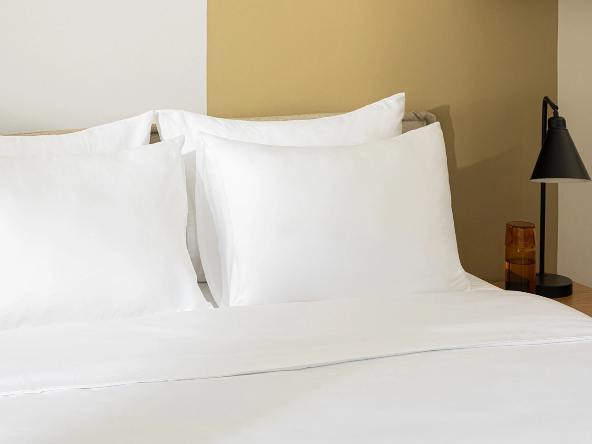 Perfect White 400 TC Sateen Full Bedding Set