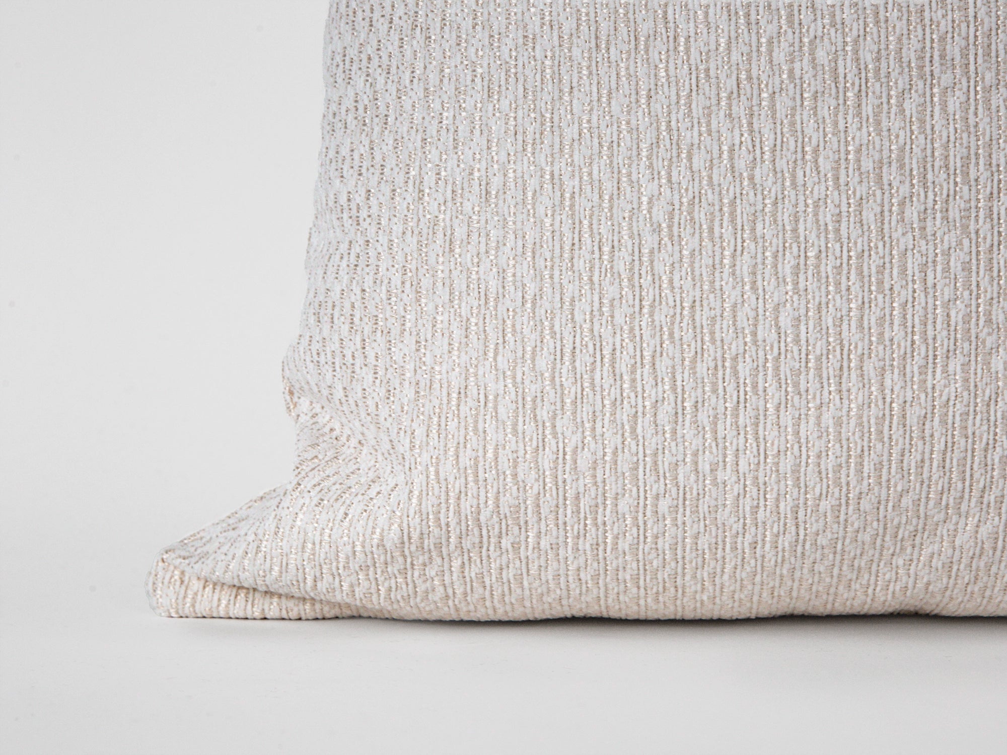 Cream Woven Pillow Cover