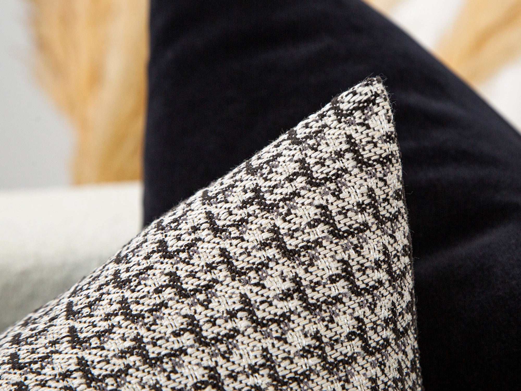 Greige & Charcoal Pillow Cover