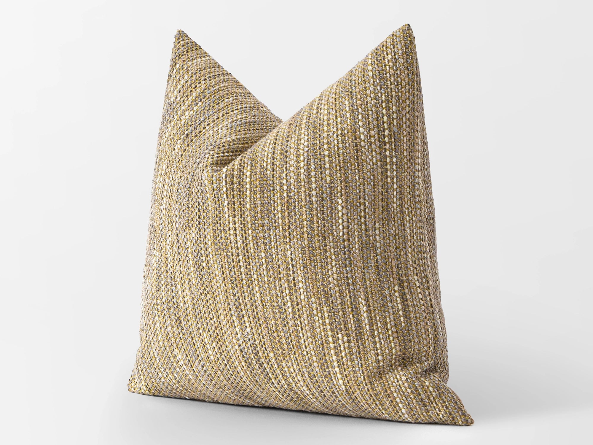 Mustard Boho Textured Pillow Cover
