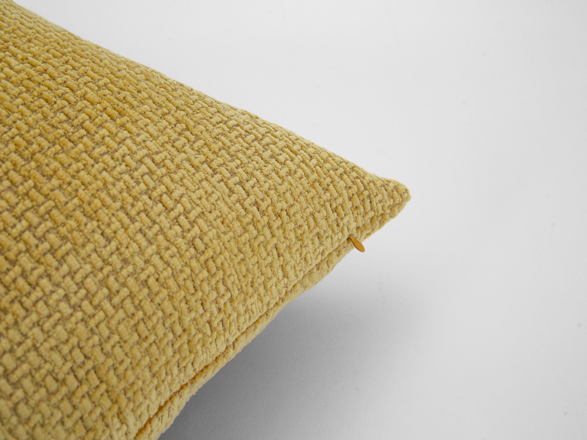 Yellow Boho Textured Pillow Cover
