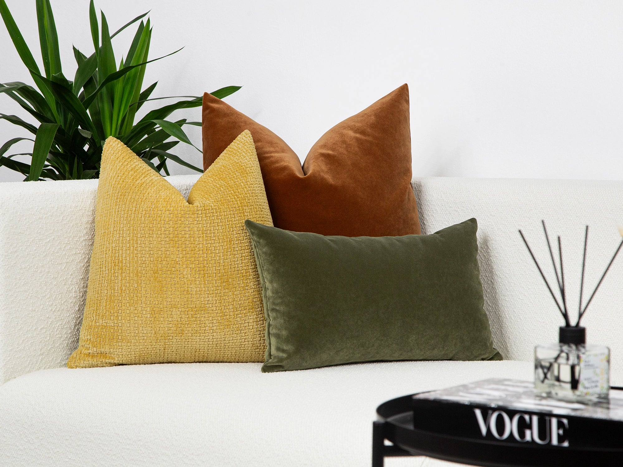 Yellow Boho Textured Pillow Cover