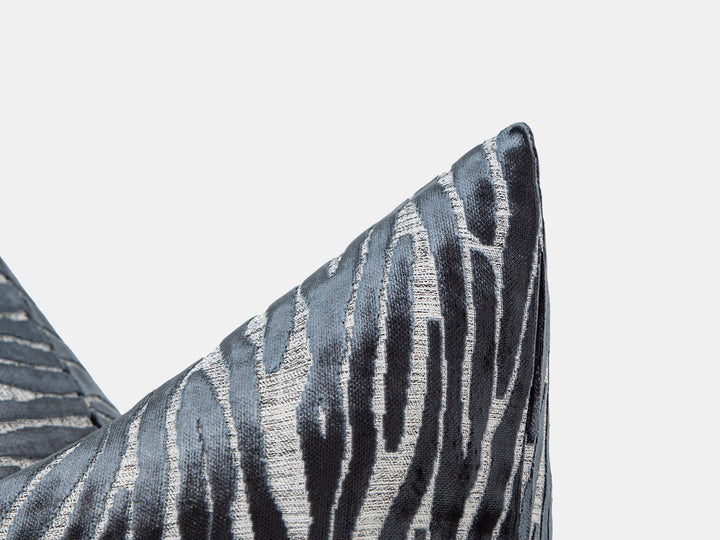 Textured Zebra Velvet Pillow Cover